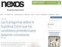 Tablet Screenshot of eljuegodelacorte.nexos.com.mx