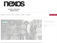 Tablet Screenshot of musica.nexos.com.mx